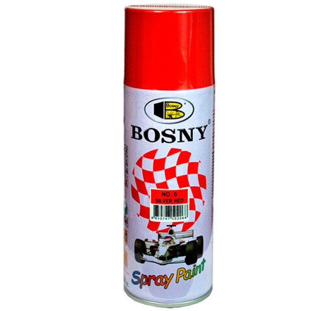 Краска аэрозольная акриловая красная, 400 мл 6BS