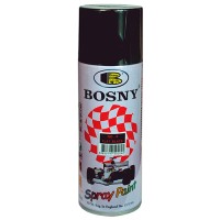 Краска аэрозольная акриловая матовая черная, 400 мл 4BS