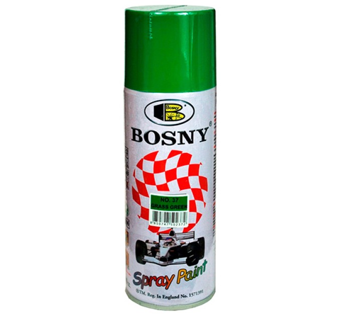 Краска аэрозольная акриловая зеленая трава, 400 мл 37BS