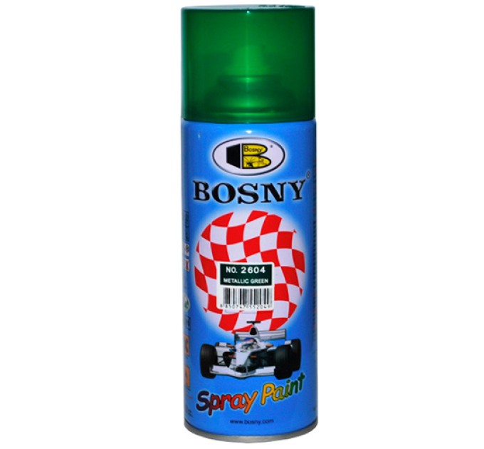 Краска аэрозольная акриловая зеленый металлик, 400 мл 2604BS