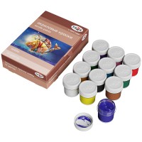 Акрил 12 цветов/20 мл, «Хобби» 3012198