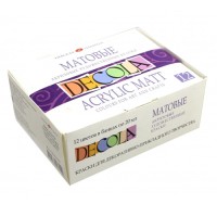 Акрил набор 12 цветов/20 мл, матовый, DECOLA 143411021