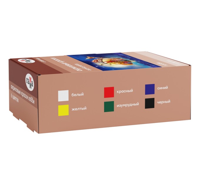 Акрил 6 цветов/20 мл, «Хобби» 3012196