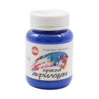 Акриловая художественная краска, 100 мл, голубая ФЦ 3138