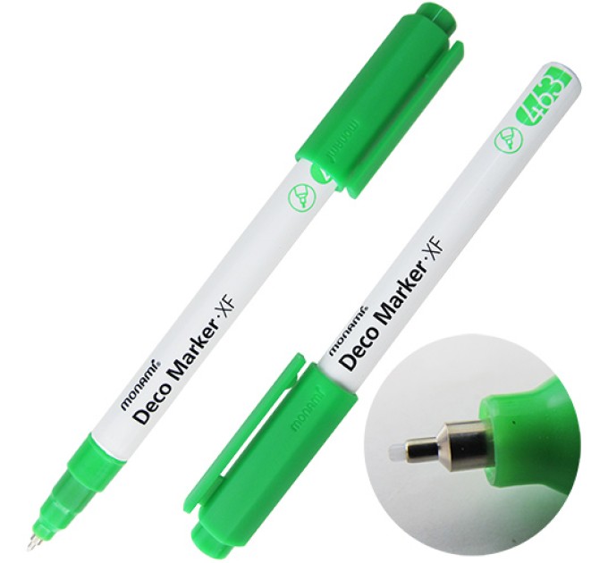 Акриловый маркер Deco Marker FX 463, «Флуоресцентный», зеленый, 0.7 мм
