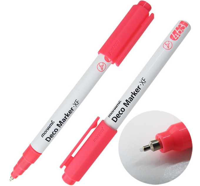 Акриловый маркер Deco Marker FX 463, «Флуоресцентный», красный, 0.7 мм
