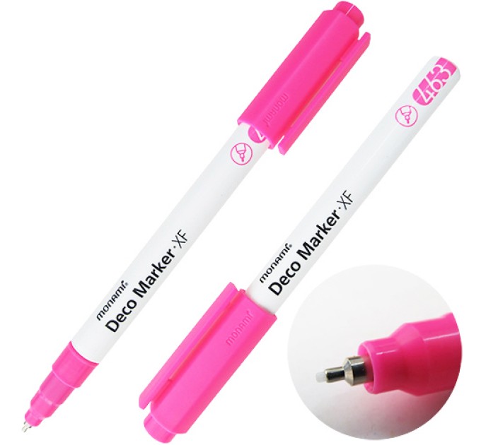 Акриловый маркер Deco Marker FX 463, «Флуоресцентный», розовый, 0.7 мм