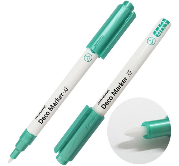 Акриловый маркер Deco Marker FX 463, «Металлик», зеленый, 0.7 мм