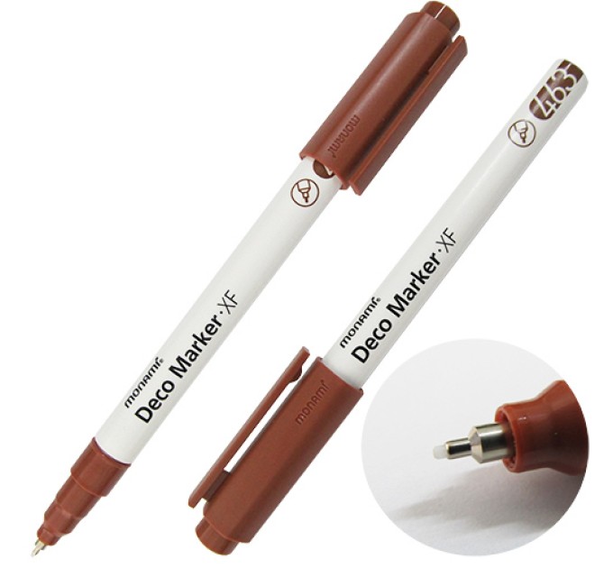 Акриловый маркер Deco Marker FX 463, «Рич», коричневый, 0.7 мм