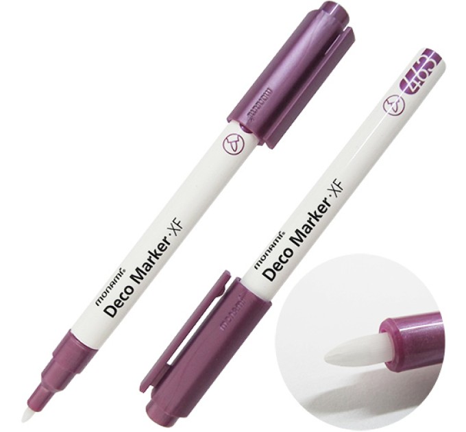 Акриловый маркер Deco Marker FX 463, «Металлик», лиловый, 0.7 мм