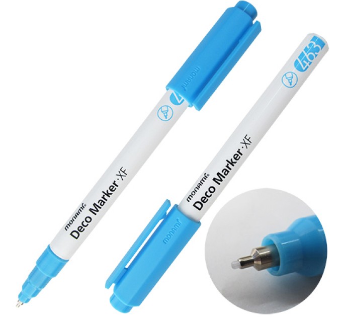 Акриловый маркер Deco Marker FX 463, «Пастель», голубой, 0.7 мм