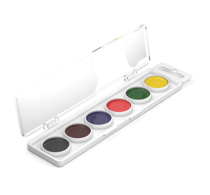 Акварель 6 цветов, без кисти, ArtBerry® с УФ защитой яркости 41723