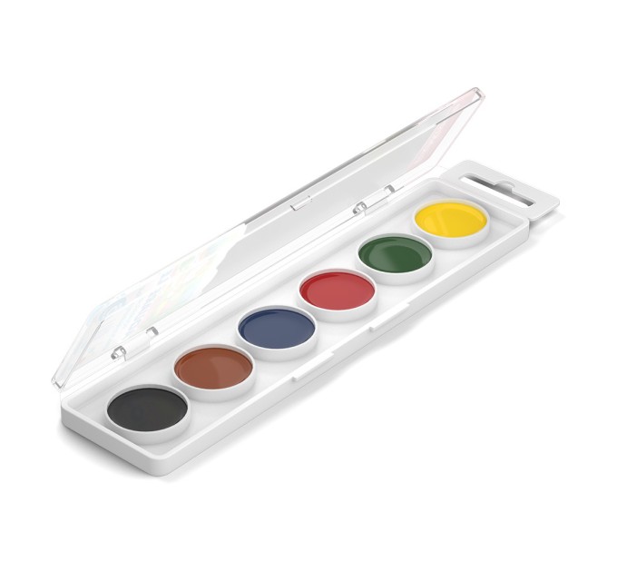 Акварель 6 цветов, без кисти, ErichKrause® 50580