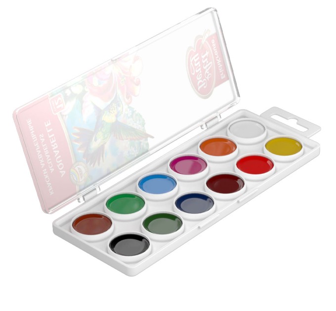 Акварель 12 цветов, ArtBerry® с УФ защитой яркости 41724