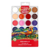 Акварель 24 цвета, ArtBerry® с УФ защитой яркости 54010о