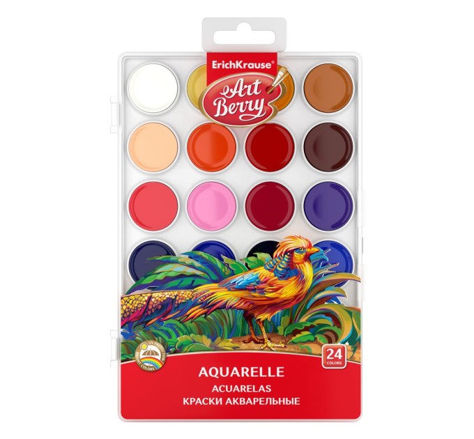 Акварель 24 цвета, ArtBerry® с УФ защитой яркости 54010о