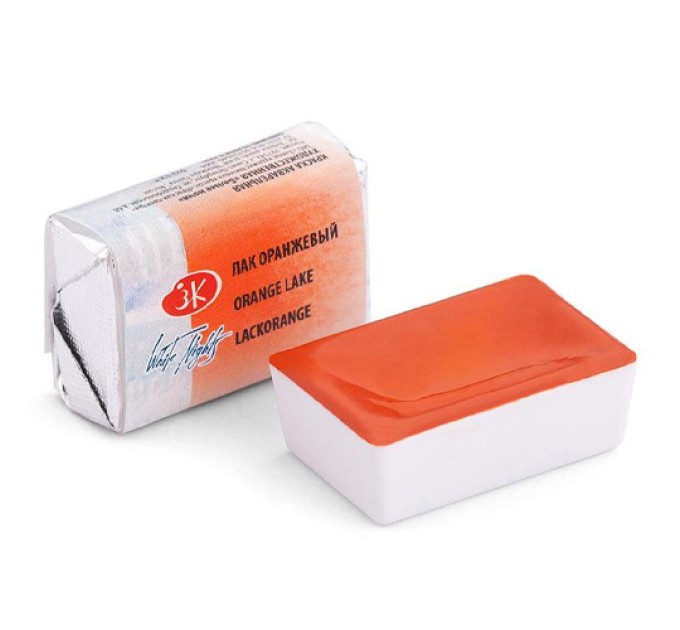 Акварель художественная 2.5 мл кювета, лак оранжевый, «Белые Ночи» 1911320