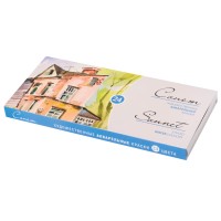 Акварель художественная, 24 цвета, кюветы, «Сонет» 3541139