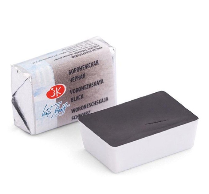 Акварель художественная 2.5 мл кювета, воронежская черная, «Белые Ночи» 1911806