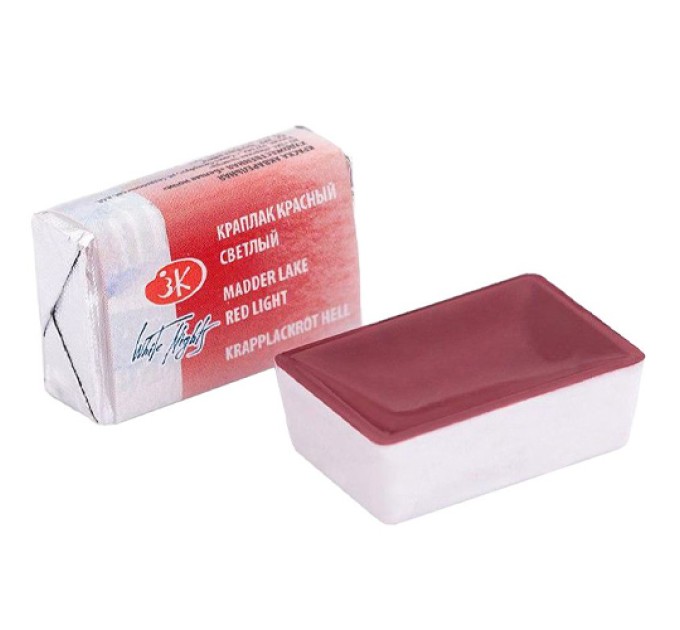 Акварель художественная 2.5 мл кювета, краплак красный светлый, «Белые Ночи» 1911313