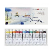 Акварель художественная 12 цветов, 10 мл туба, «Белые ночи» 19411227 Акварель художественная 12 цветов, 10 мл туба, «Белые ночи» 19411227