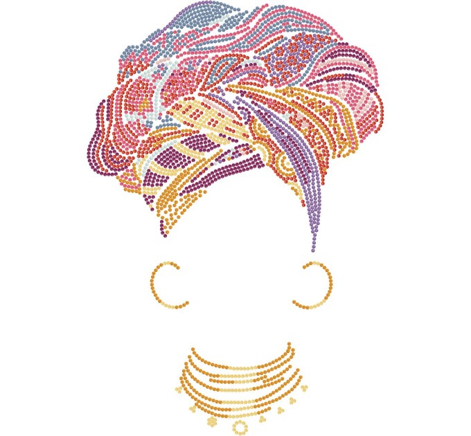 Мозаика алмазная Фрея «Африканская девушка», 30х40 см, холст на подрамнике ALPD-005