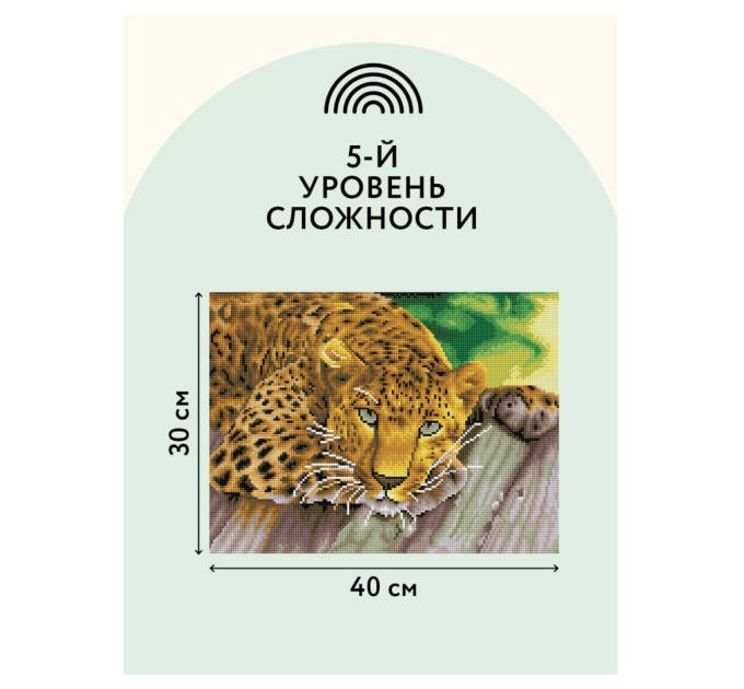 Мозаика алмазная Три совы «Леопард», 30х40 см, холст АМ3040_47534
