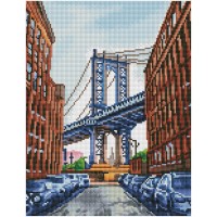 Мозаика алмазная Три совы «Вид на мост», 30х40 см, холст на деревянном подрамнике АМП3040_52937