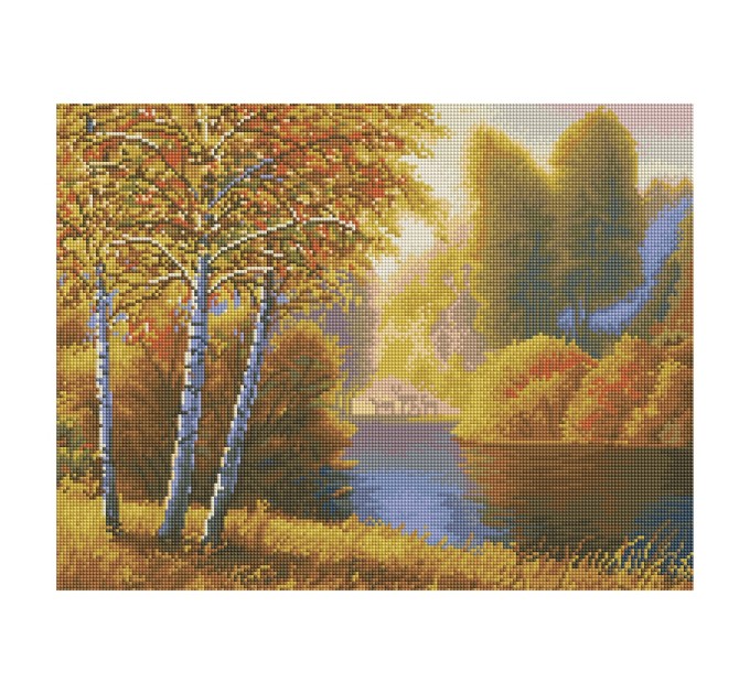 Мозаика алмазная Три совы «Осень», 40х50 см, холст на деревянном подрамнике АМП4050_47612