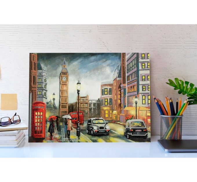 Мозаика алмазная Фрея «Дождливый Лондон», 30х40 см, холст на подрамнике ALPD-003