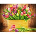 Мозаика алмазная Фрея «Тюльпаны», 40х50 см, холст ALV-80