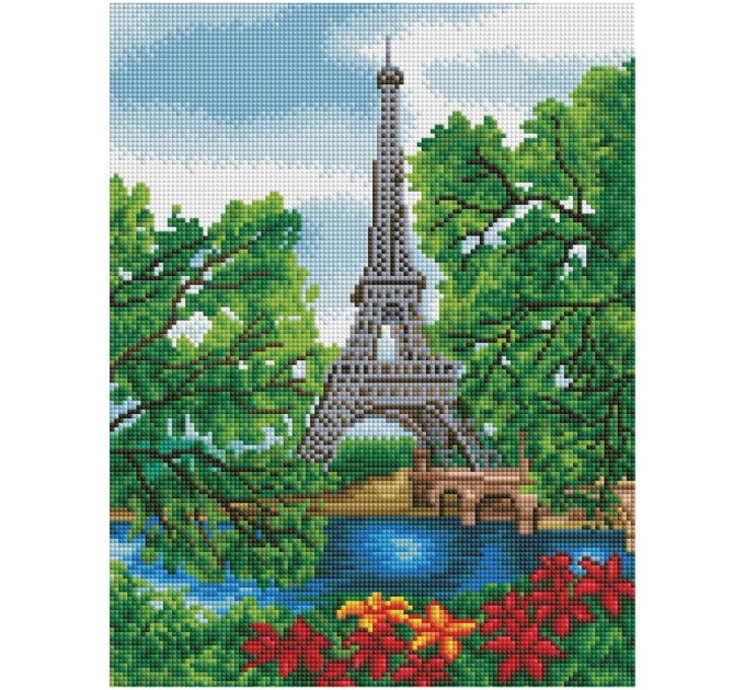 Мозаика алмазная Три совы «Лето в Париже», 30х40 см, холст на деревянном подрамнике АМП3040_52935