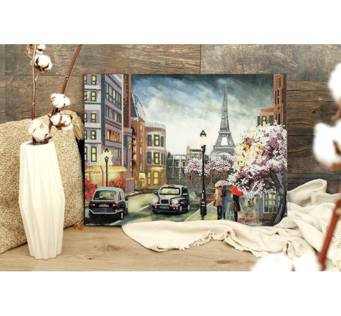 Мозаика алмазная Фрея «Дождь в Париже», 30х40 см, холст на подрамнике ALPD-004