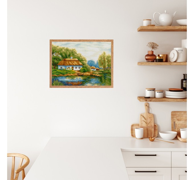 Мозаика алмазная Фрея «Хутор», 30х40 см, холст ALVR-317