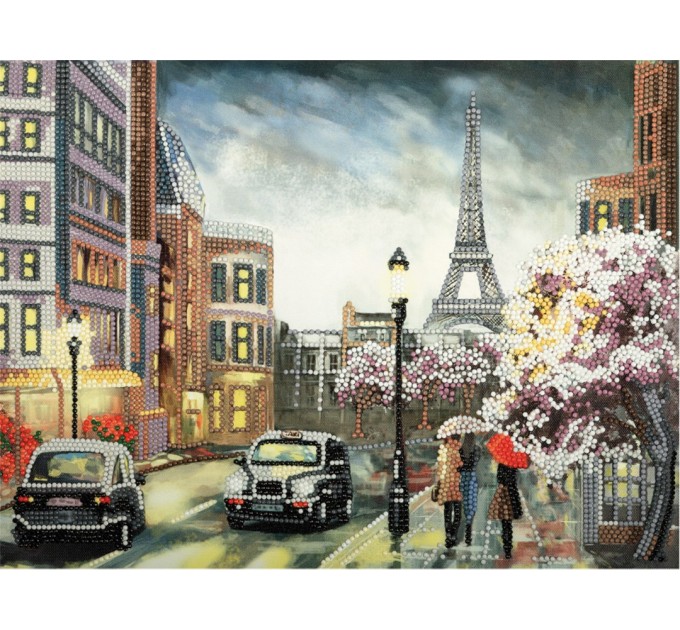 Мозаика алмазная Фрея «Дождь в Париже», 30х40 см, холст на подрамнике ALPD-004