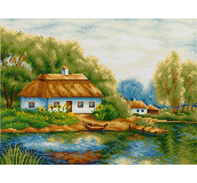 Мозаика алмазная Фрея «Хутор», 30х40 см, холст ALVR-317
