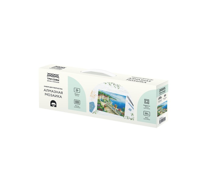 Мозаика алмазная Три совы «Набережная», 30х40 см, холст АМ3040_47530