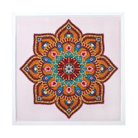 Мозаика алмазная «Орнамент», 20х20 см, в деревянной рамке 662441