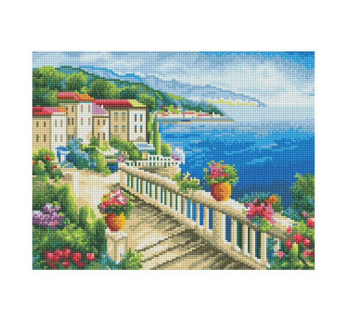 Мозаика алмазная Три совы «Набережная», 30х40 см, холст АМ3040_47530