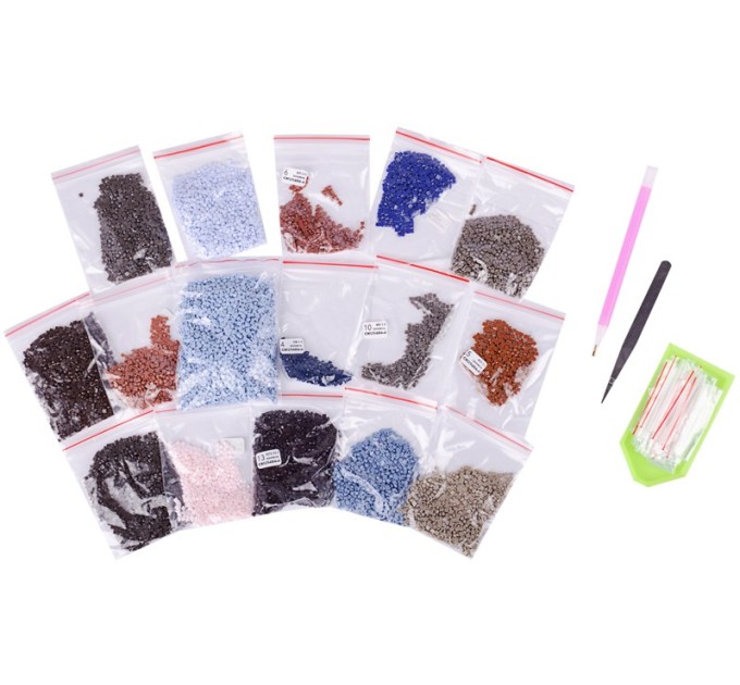 Мозаика алмазная Greenwich Line «Девочка с собакой», 30х40 см, холст, европодвес СМ_25484