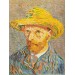 Мозаика алмазная Фрея Автопортрет в соломенной шляпе, Винсент ван Гог, 30х40 см, холст на подра MET-ALPD-027