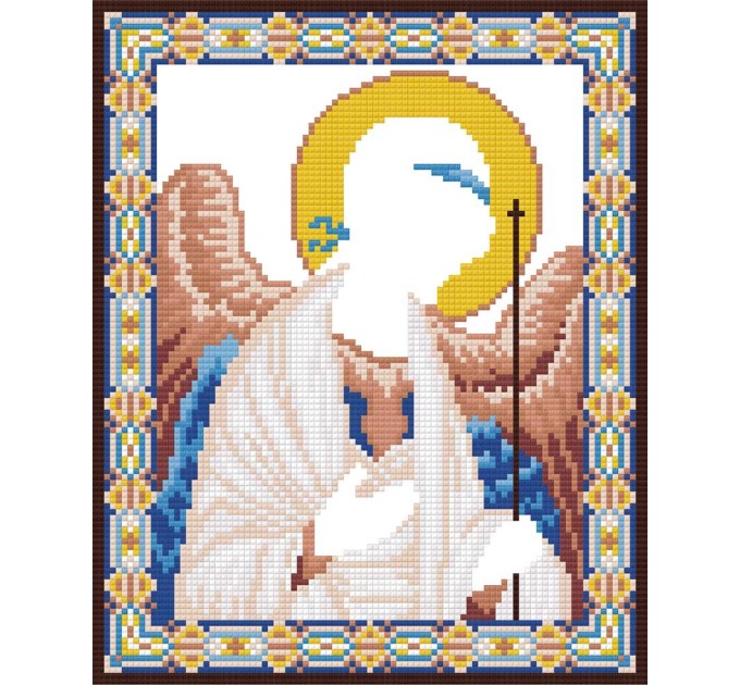 Мозаика алмазная Фрея «Икона Ангела-хранителя», 22х27 см, холст ALVR-175