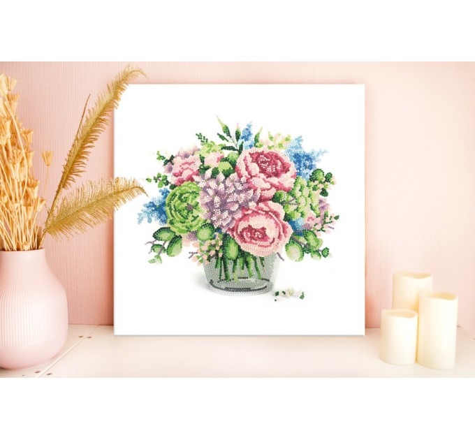 Мозаика алмазная Фрея «Нежный букет», 30х40 см, холст на подрамнике ALPD-001