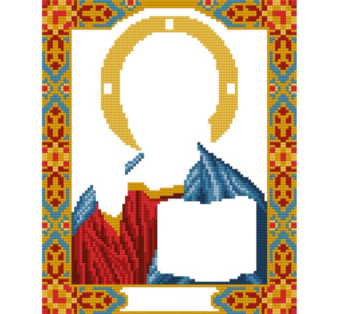 Мозаика алмазная Фрея Икона «Господь Вседержитель», 22х27 см ALVR-155