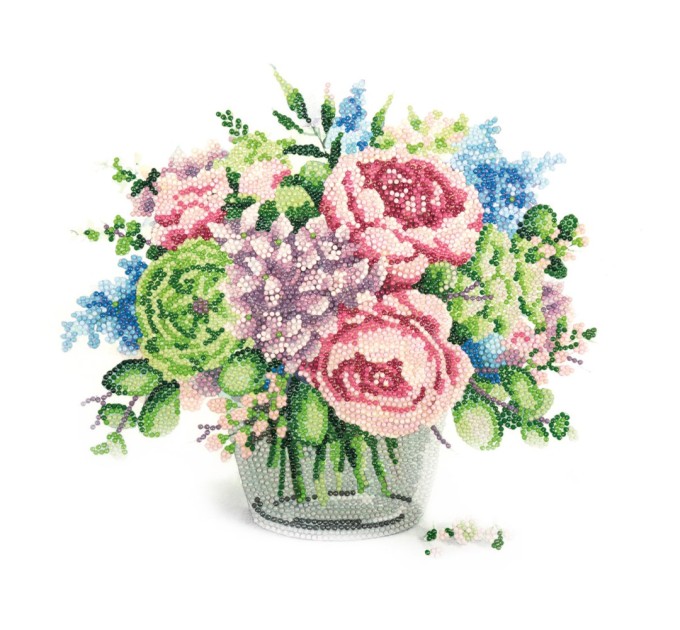 Мозаика алмазная Фрея «Нежный букет», 30х40 см, холст на подрамнике ALPD-001