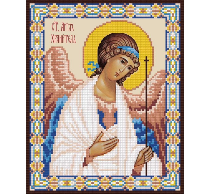 Мозаика алмазная Фрея «Икона Ангела-хранителя», 22х27 см, холст ALVR-175