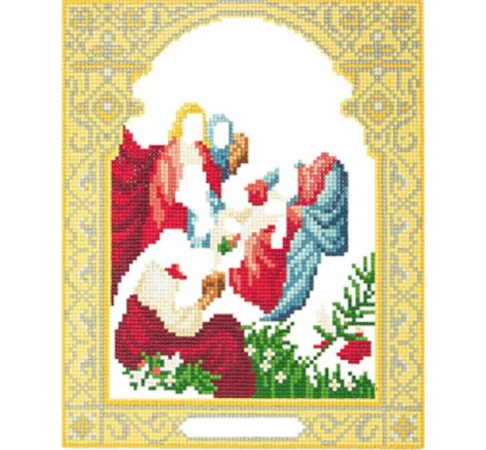 Мозаика алмазная Фрея «Икона Благословение детей», 22х27 см, холст ALVR-09 092