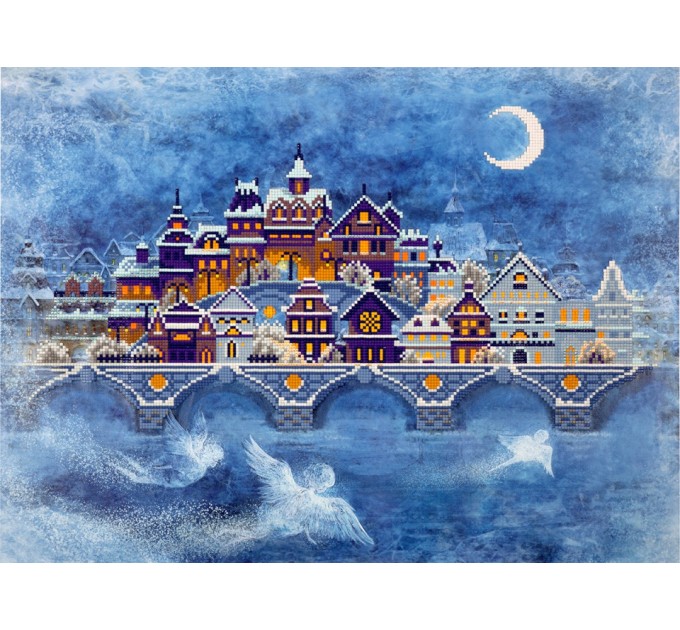 Мозаика алмазная Фрея «Ночной город», 40х55 см, холст ALVR-197