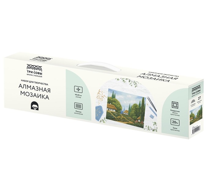 Мозаика алмазная Три совы «Лето», 40х50 см, холст АМ4050_47557