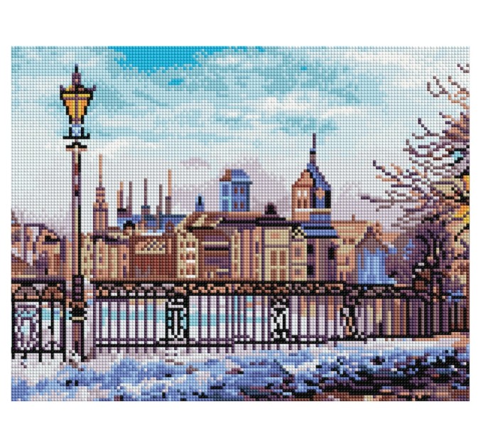 Мозаика алмазная Три совы «Старый город», 30х40 см, холст АМ3040_47525